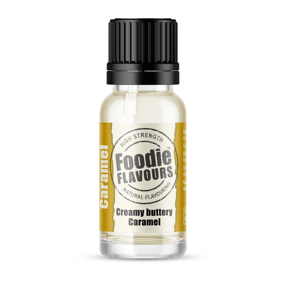 Foodie Flavours Creamy Buttery Caramel - Natural Food Flavouring 15ml