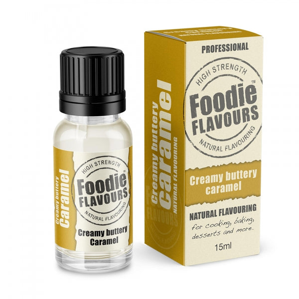 Foodie Flavours Creamy Buttery Caramel - Natural Food Flavouring 15ml
