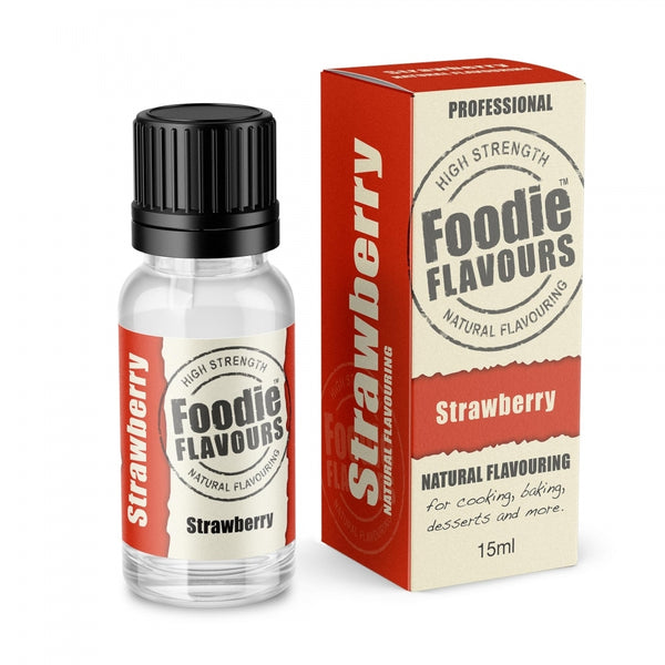 Foodie Flavours Strawberry - Natural Food Flavouring 15ml