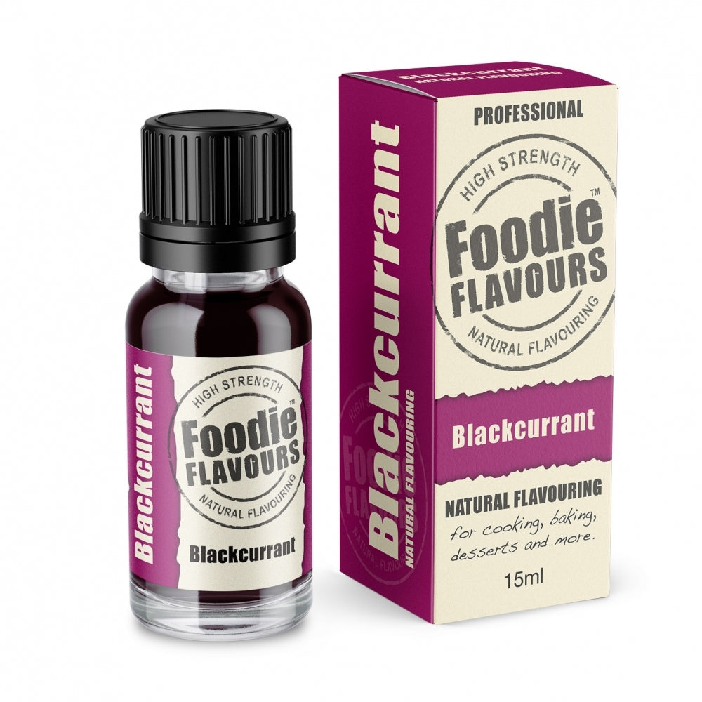 Foodie Flavours Blackcurrant - Natural Food Flavouring 15ml