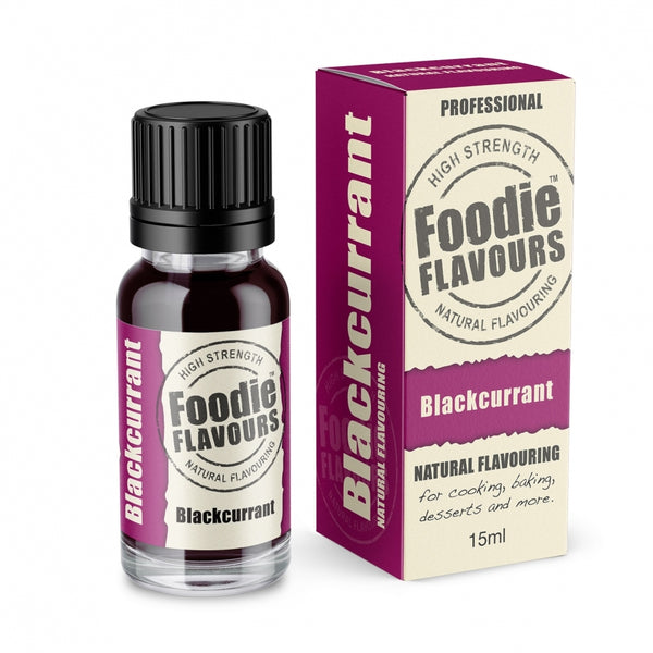 Foodie Flavours Blackcurrant - Natural Food Flavouring 15ml