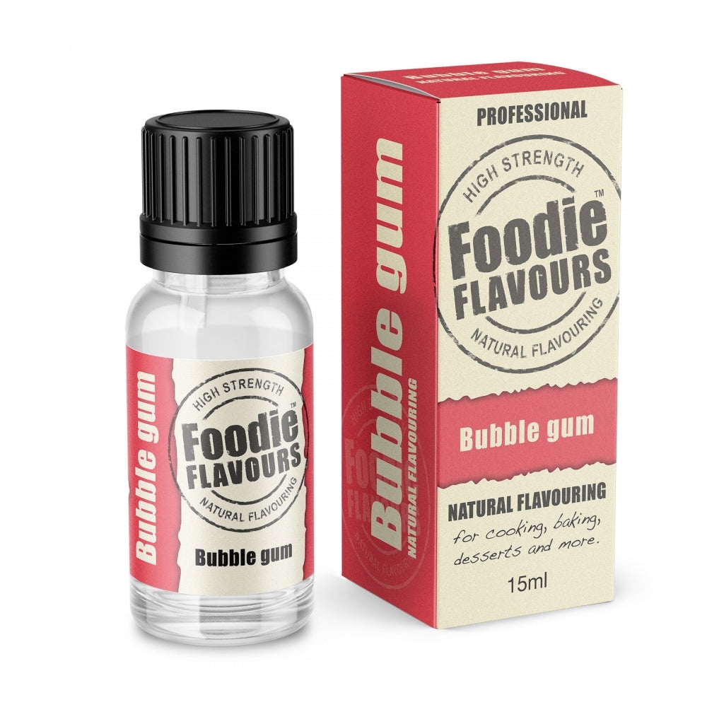 Foodie Flavours Bubblegum - Natural Food Flavouring 15ml