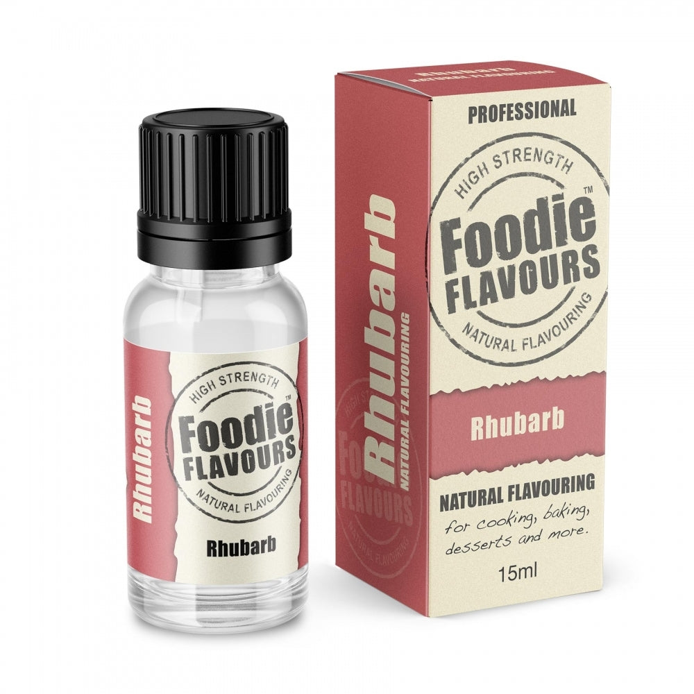 Foodie Flavours Rhubarb - Natural Food Flavouring 15ml