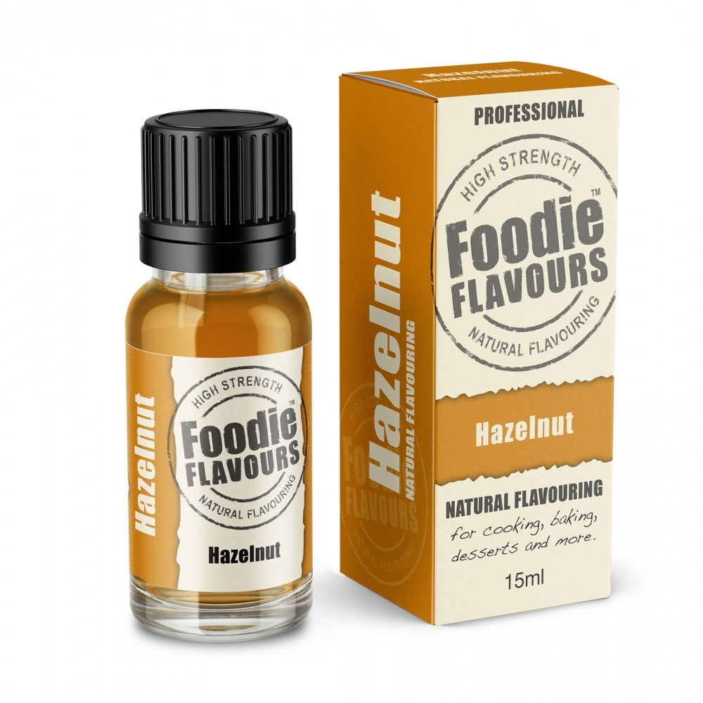 Foodie Flavours Hazelnut - Natural Food Flavouring 15ml