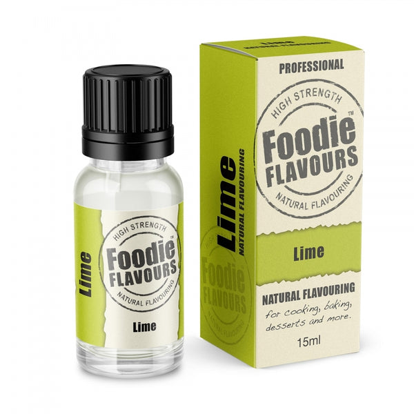 Foodie Flavours Lime - Natural Food Flavouring 15ml