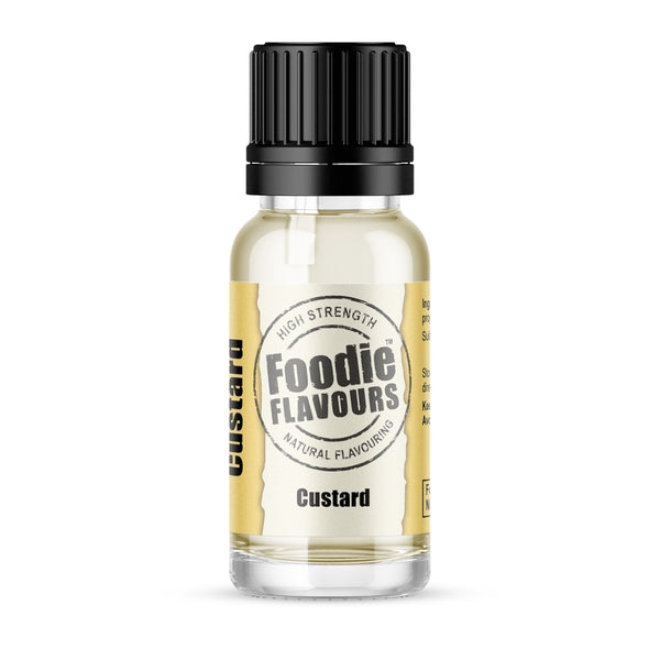 Foodie Flavours Custard - Natural Food Flavouring 15ml
