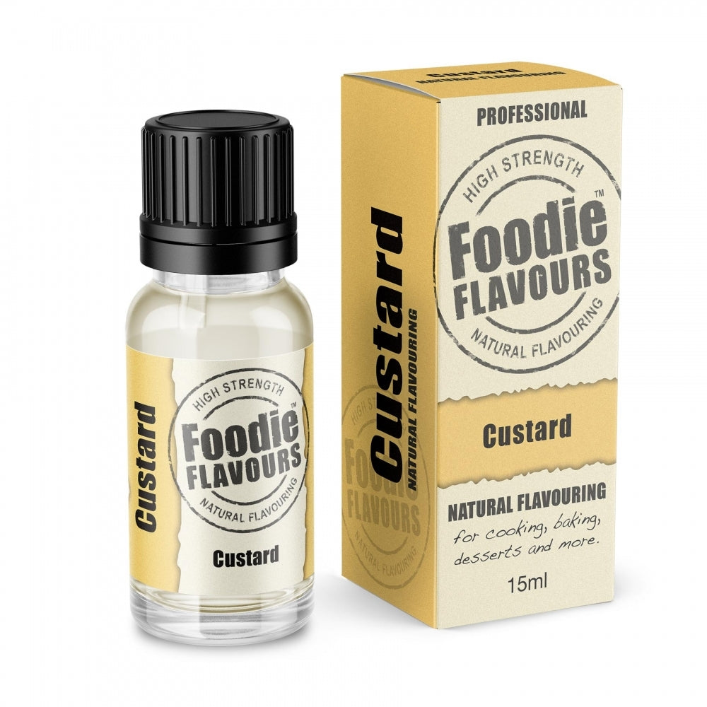 Foodie Flavours Custard - Natural Food Flavouring 15ml