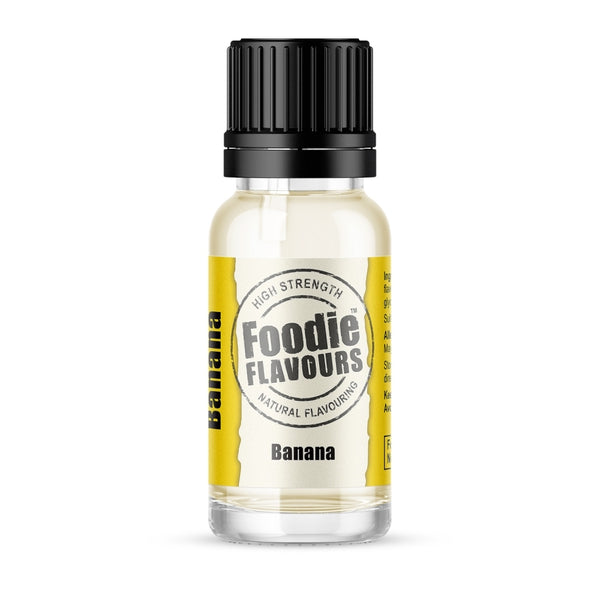 Foodie Flavours Banana - Natural Food Flavouring 15ml