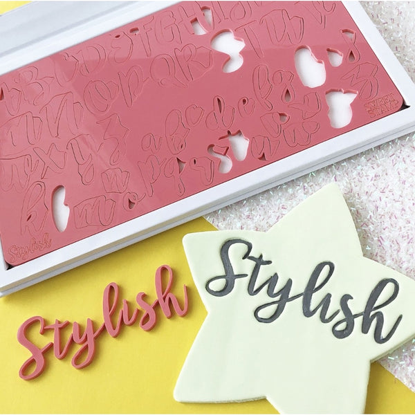Sweet Stamp Stylish Letters Embossing Set