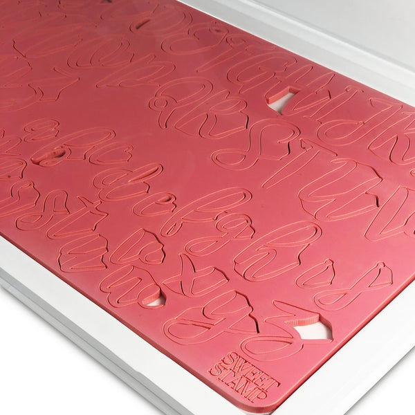 Sweet Stamp Stylish Letters Embossing Set