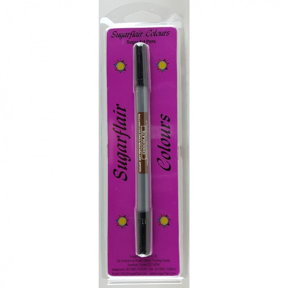 Sugarflair Edible Dual Nib Pens - Chocolate