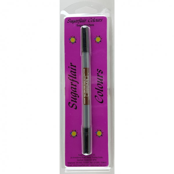 Sugarflair Edible Dual Nib Pens - Chocolate