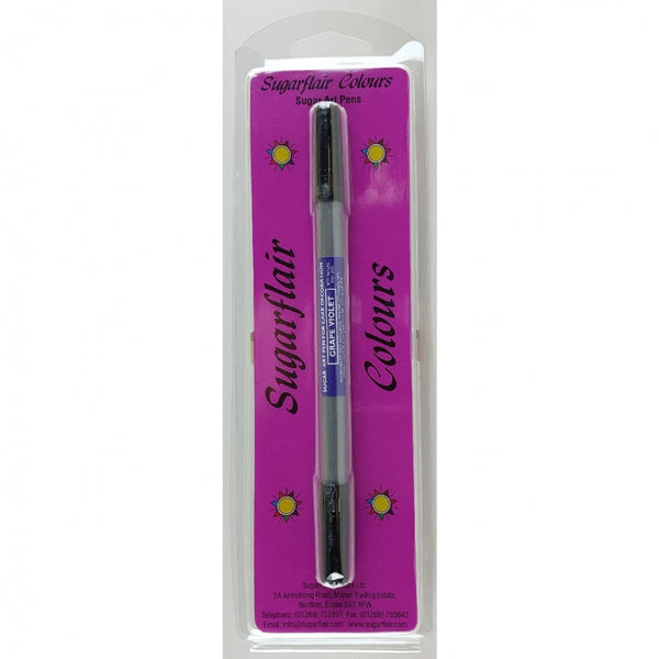 Sugarflair Edible Dual Nib Pens - Grape Violet