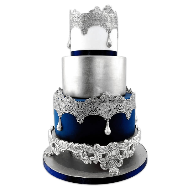 Cake Lace Non-Edible Silver Decorative Metallics Lustre Dust 28.3g