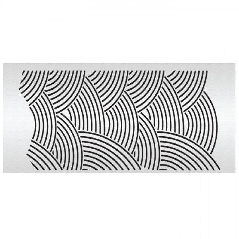 Evil Cake Genius Arc Stripes Double Barrel Acrylic Stencil