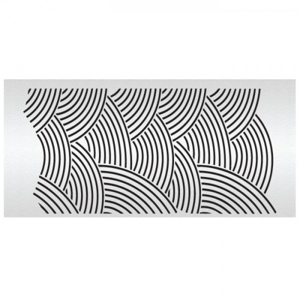 Evil Cake Genius Arc Stripes Double Barrel Acrylic Stencil