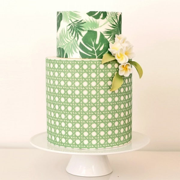Evil Cake Genius Avalon Palm Leaves Standard Height Mesh Stencil