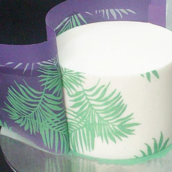 Evil Cake Genius Avalon Palm Leaves Standard Height Mesh Stencil