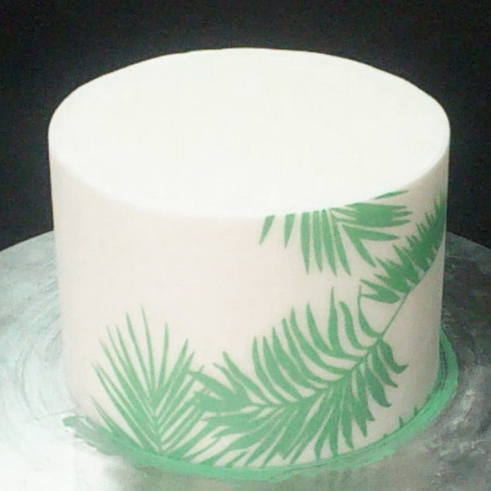 Evil Cake Genius Avalon Palm Leaves Standard Height Mesh Stencil