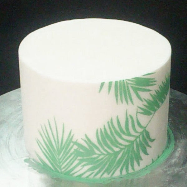 Evil Cake Genius Avalon Palm Leaves Standard Height Mesh Stencil