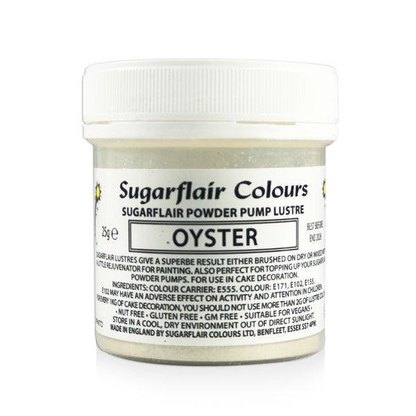 Sugarflair Powder Pump Lustre Refill 25g - Oyster