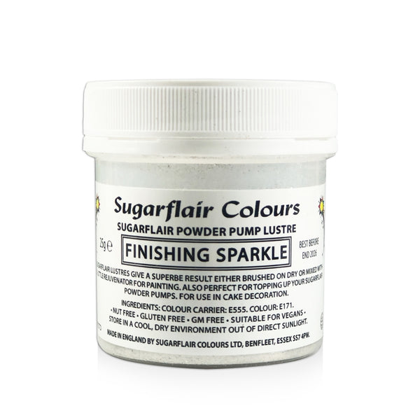 Sugarflair Powder Pump Lustre Refill 25g - Finishing Sparkle