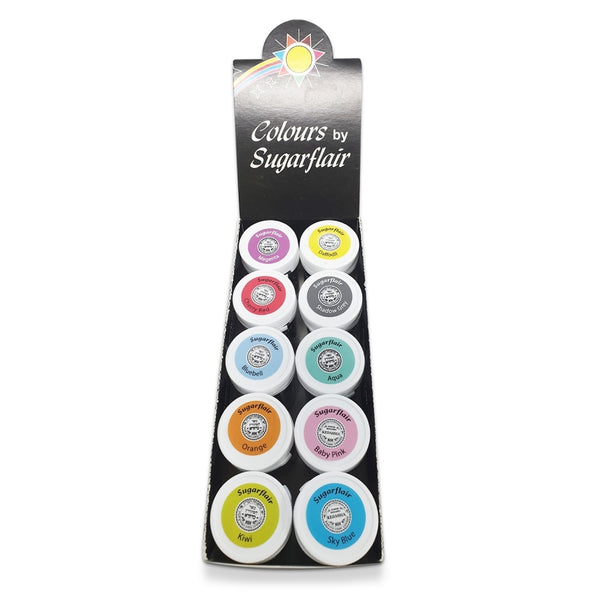 Sugarflair Pastel Paste Colour Kit (Set Of 10 x 25g)