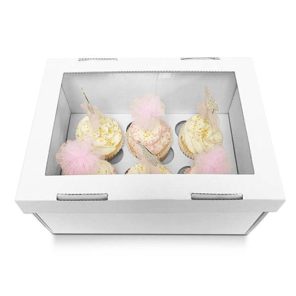 Simply Making Extra Deep Corrugated Cupcake Box (Holds 6)