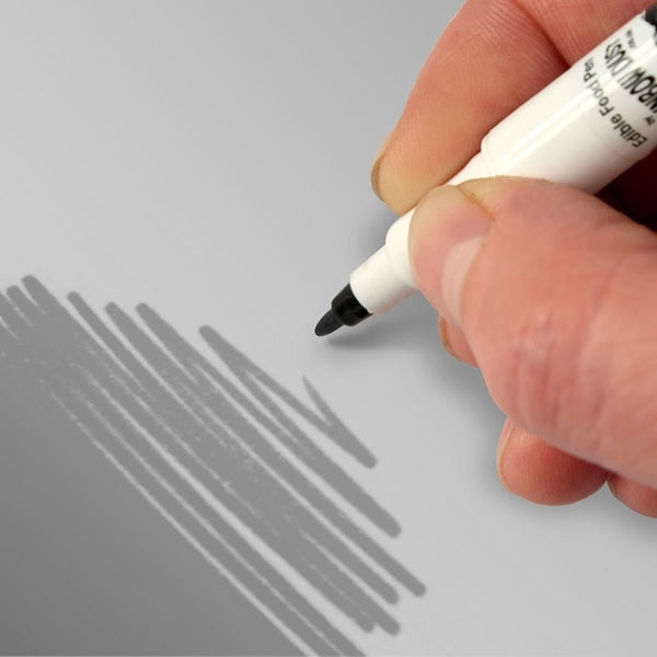 Rainbow Dust Silver Grey - Double Ended Cake Art Pen 5g