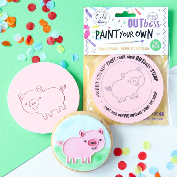 Sweet Stamp Pig - OUTboss Paint Your Own Stamp