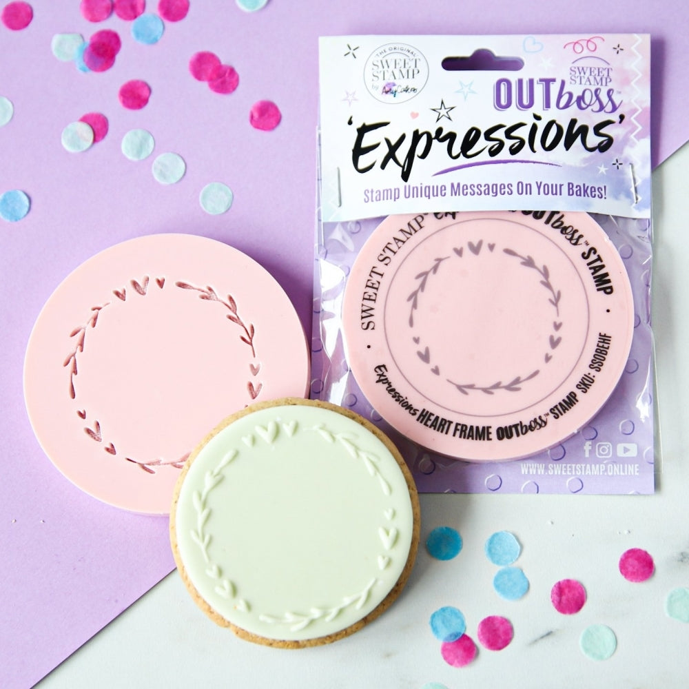 Sweet Stamp Heart Frame - OUTboss Expressions Stamp