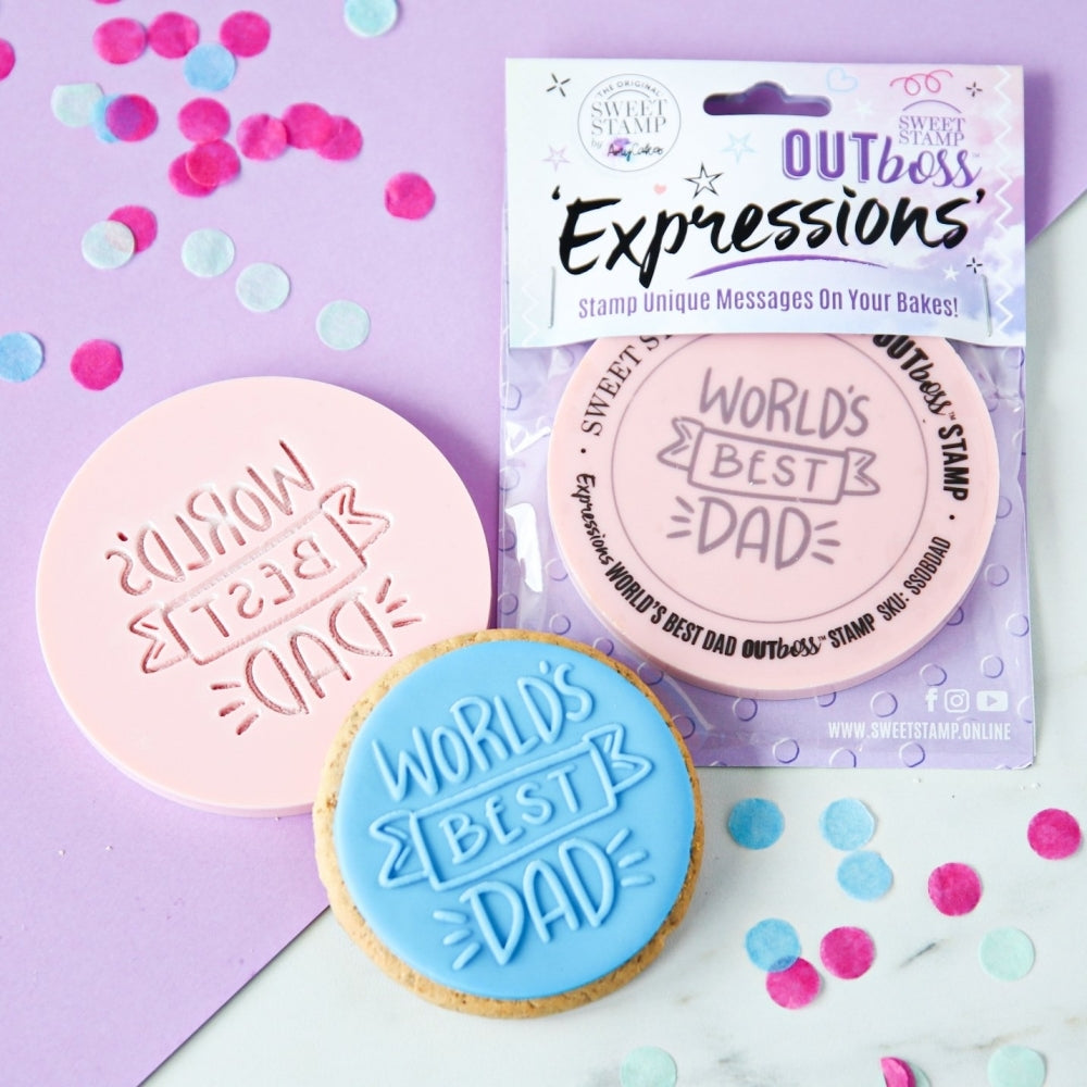 Sweet Stamp World's Best Dad - OUTboss Expressions Stamp