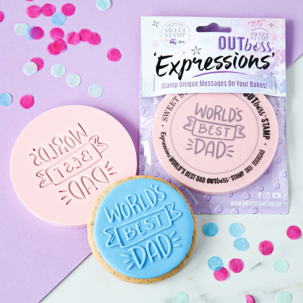 Sweet Stamp World's Best Dad - OUTboss Expressions Stamp