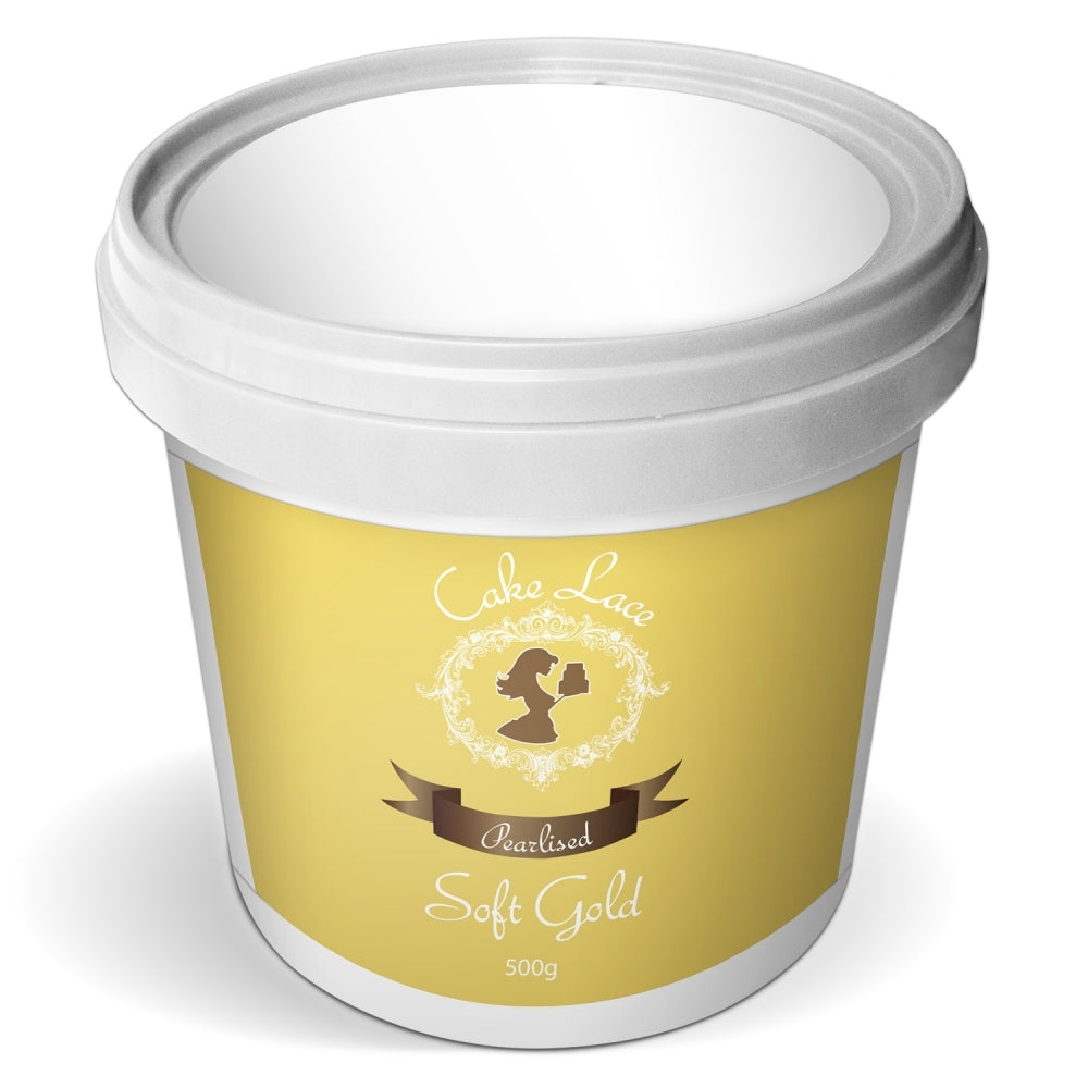 Cake Lace Soft Gold Pearlised Pre-Mixed
