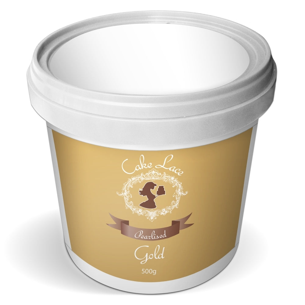 Cake Lace Gold Pearlised Pre-Mixed