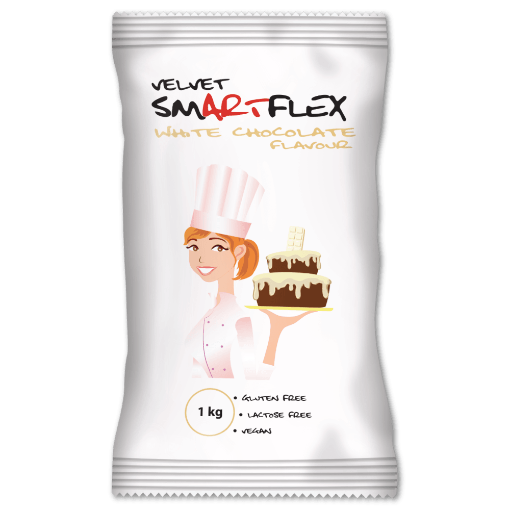 Smartflex White Velvet White Chocolate Flavoured Sugarpaste 1KG
