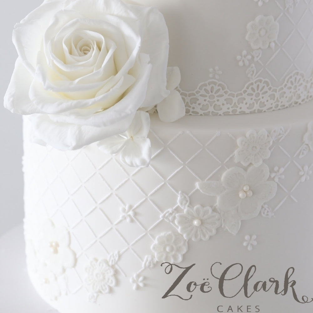 Cake Lace 3D Large Textured Cake Lace Mats Set of 3