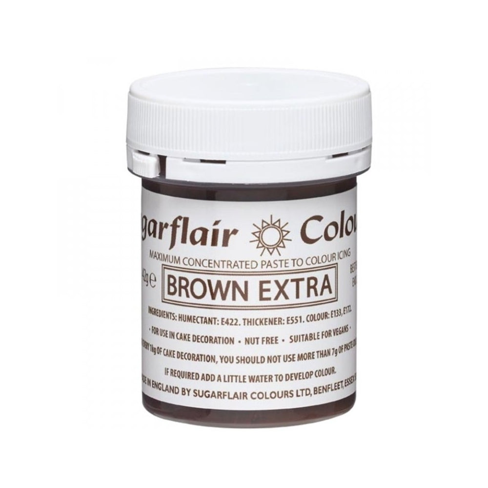 Sugarflair Brown Extra - Max Concentrated Paste Colouring 42g
