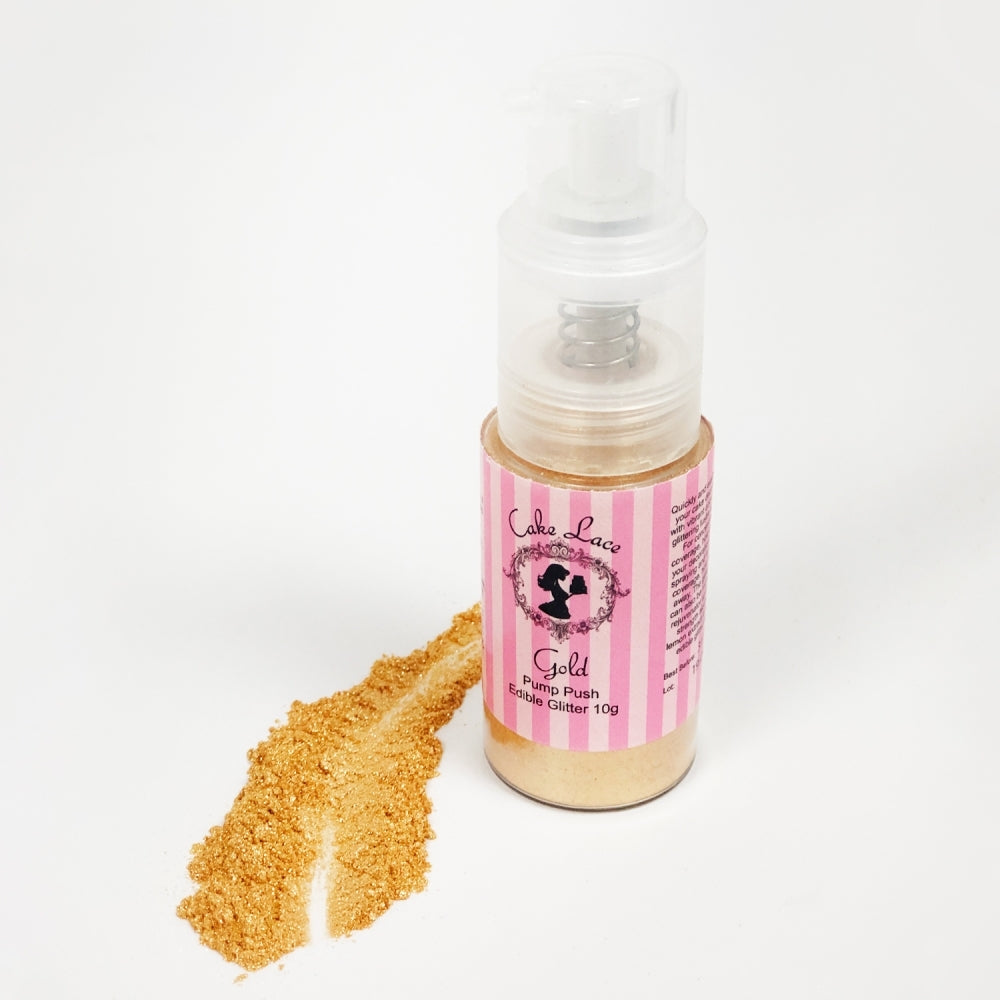 Cake Lace Gold Pump Push Edible Glitter Dust 10g