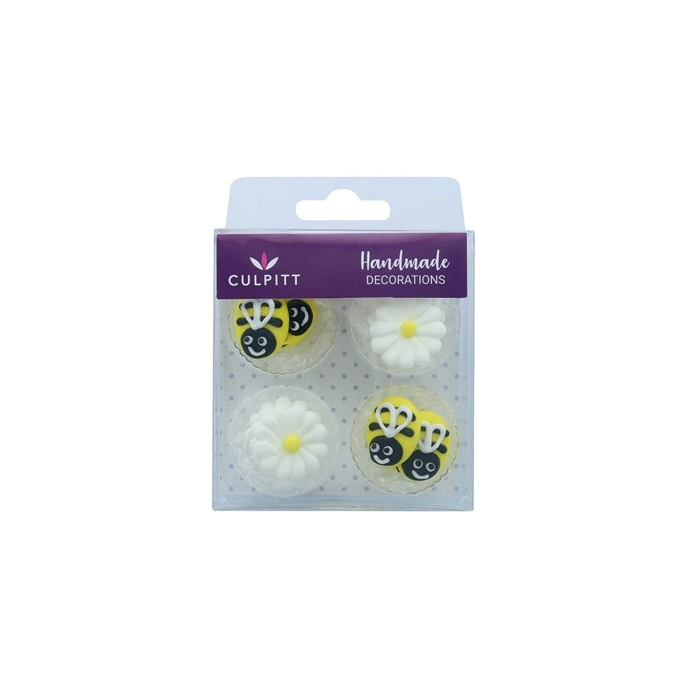 Culpitt Bee & Daisy Handmade Edible Toppers x12
