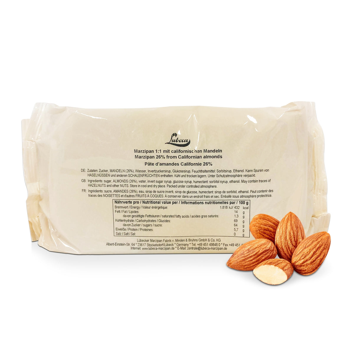 Lubeca LOW DATE - Marzipan 1KG - Lubeca [MAY 2026]