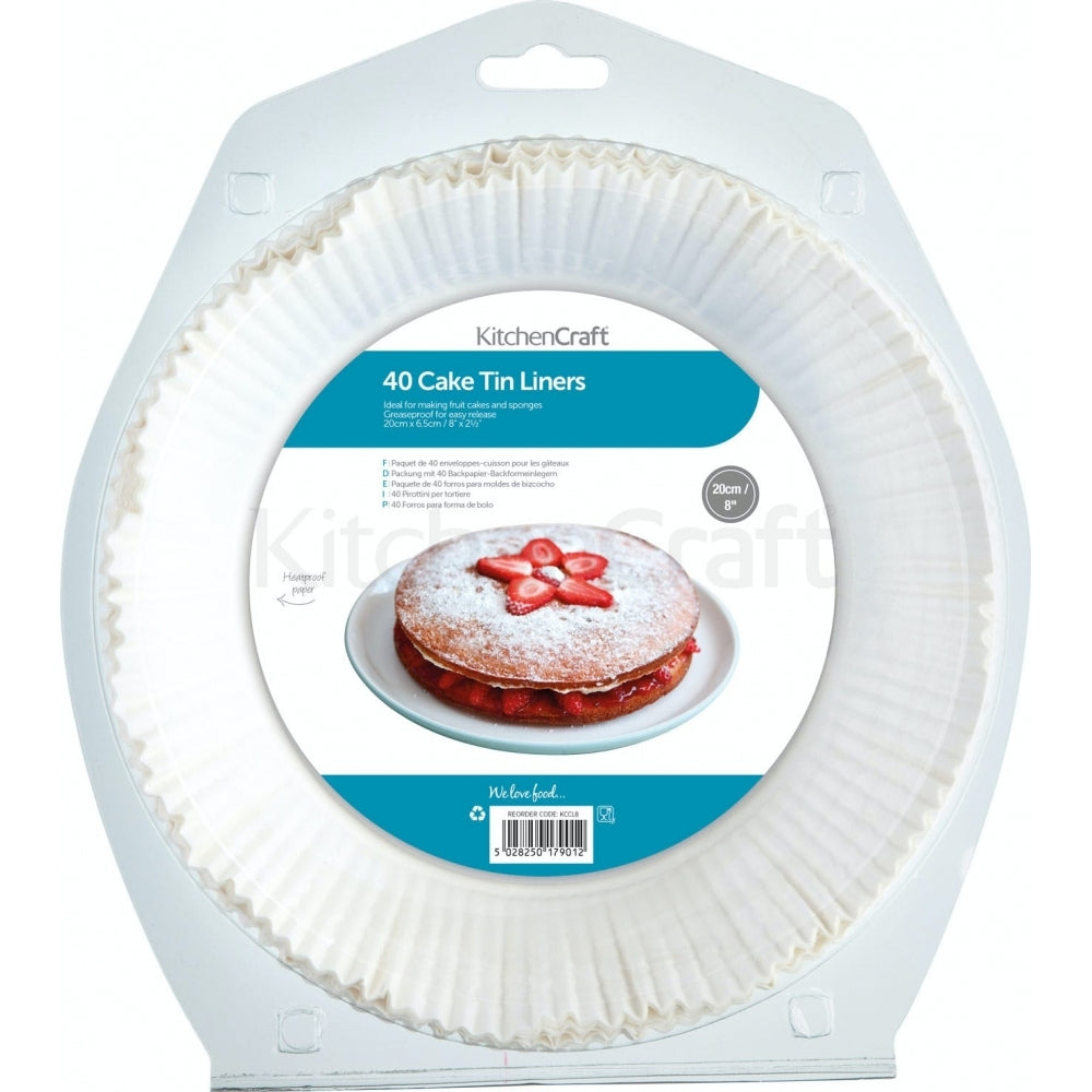 Kitchencraft Cake Tin Liners x 40