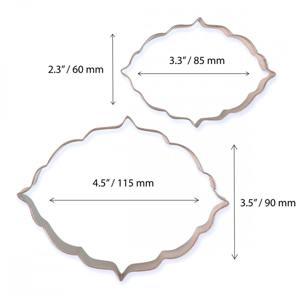 PME Set of 2 Cookie and Cake Plaque - Style 6