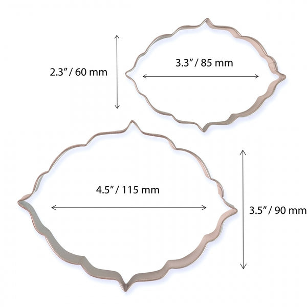 PME Set of 2 Cookie and Cake Plaque - Style 6