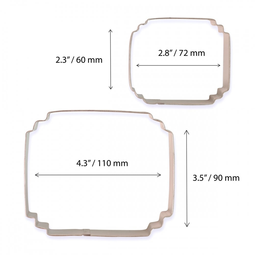 PME Set of 2 Cookie and Cake Plaque - Style 5