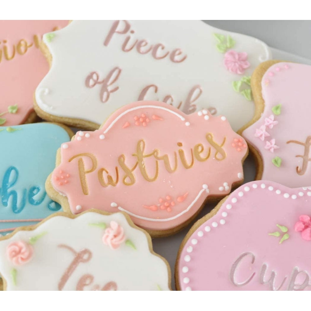 PME Set of 2 Cookie and Cake Plaque - Style 4