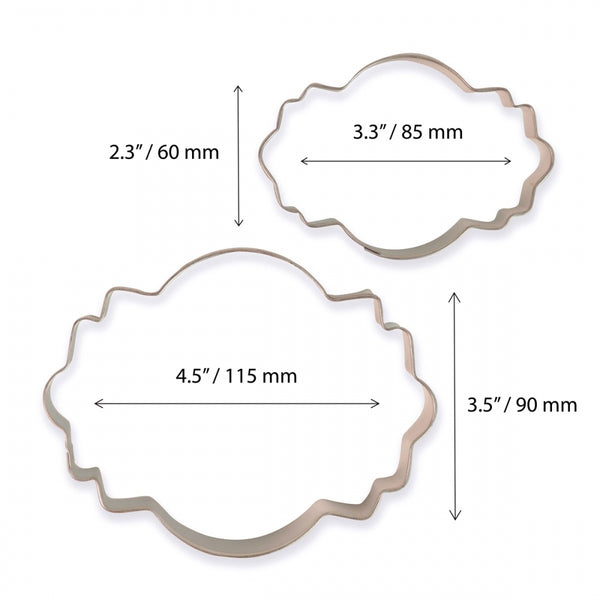 PME Set of 2 Cookie and Cake Plaque - Style 4