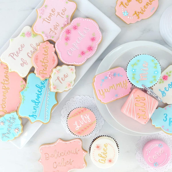 PME Set of 2 Cookie and Cake Plaque - Style 5