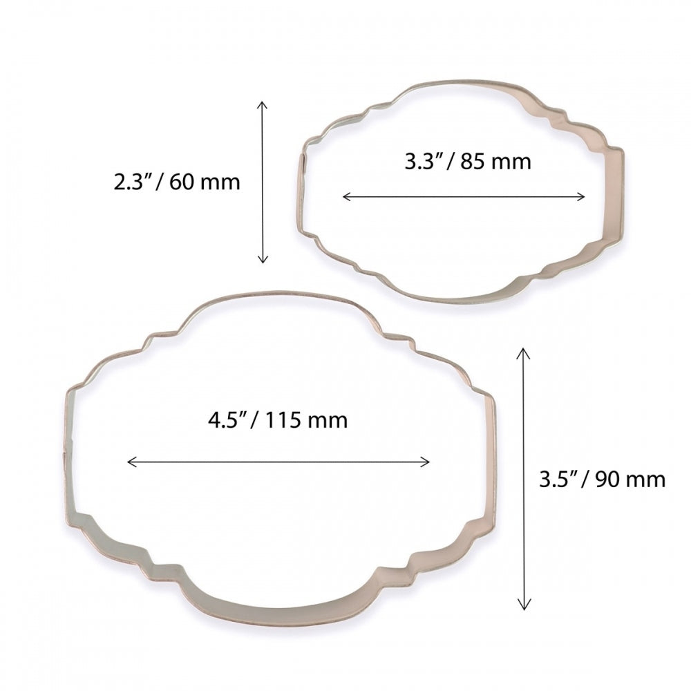 PME Set of 2 Cookie and Cake Plaque - Style 2