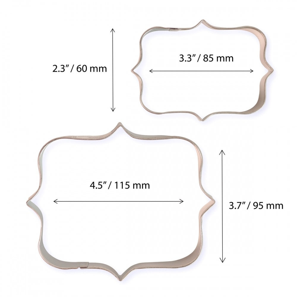 PME Set of 2 Cookie and Cake Plaque - Style 1